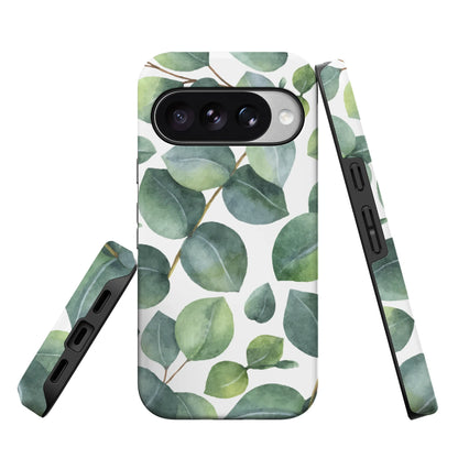 Leaf Me Alone | Green Floral Print Google Pixel Case