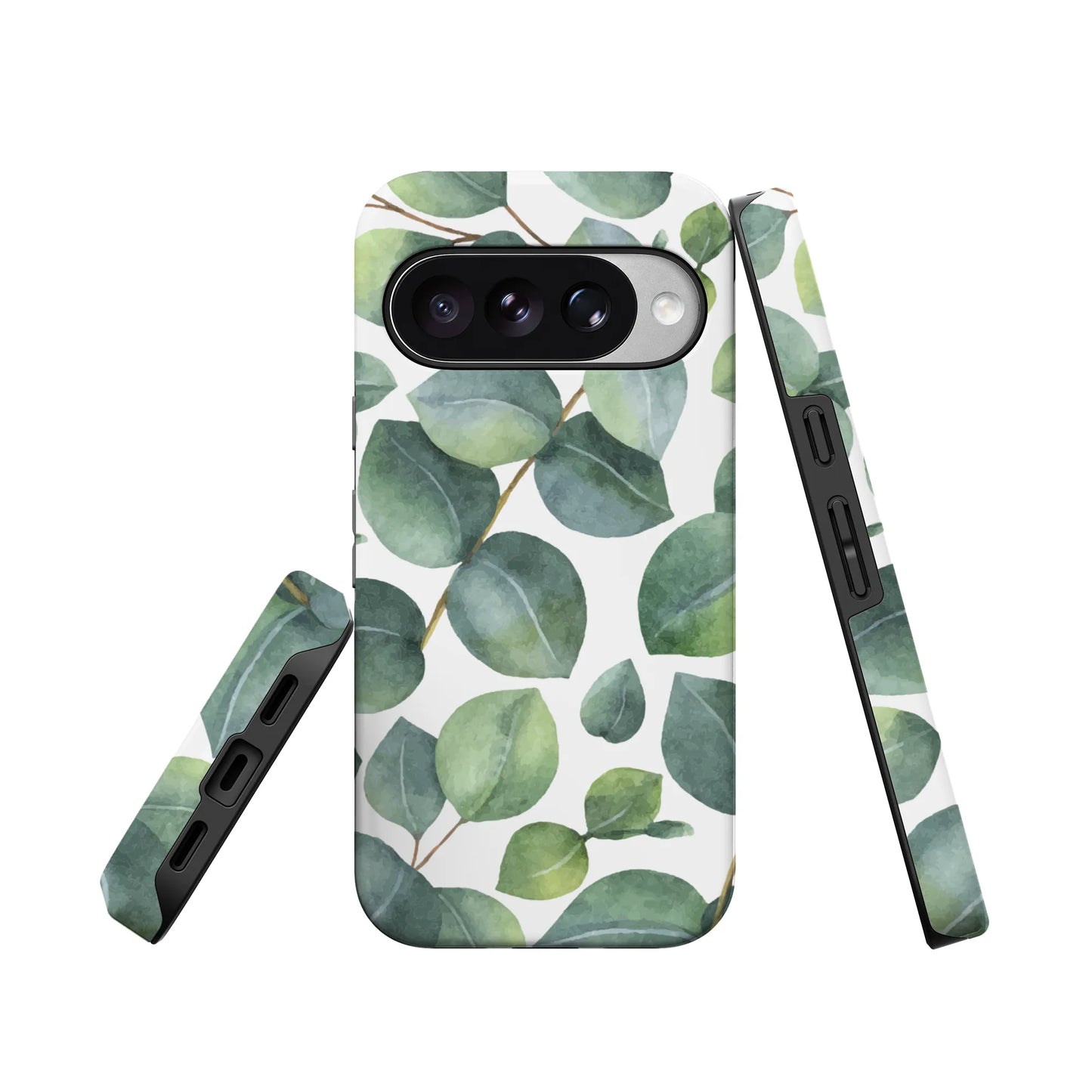 Leaf Me Alone | Green Floral Print Google Pixel Case