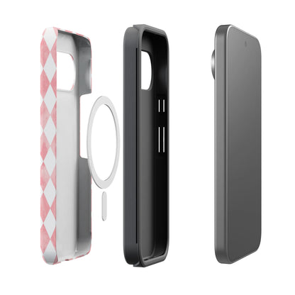Queen of Diamonds | Pink Watercolor Case