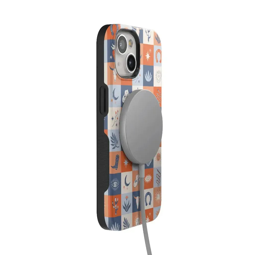 Dirt Road Chic | Western Squares Case iPhone Case get.casely