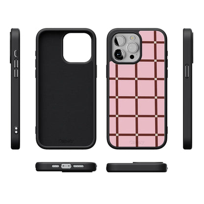 Uptown Gridlock | Pink Checkerboard Case