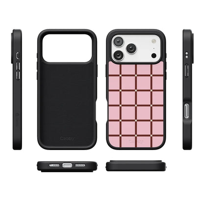 Uptown Gridlock | Pink Checkerboard Case
