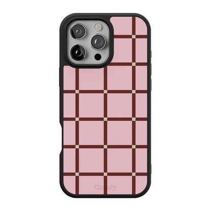 Uptown Gridlock | Pink Checkerboard Case