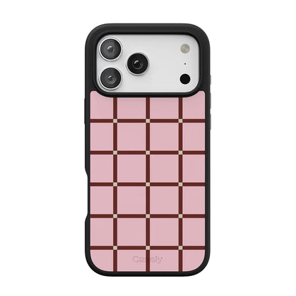 Uptown Gridlock | Pink Checkerboard Case