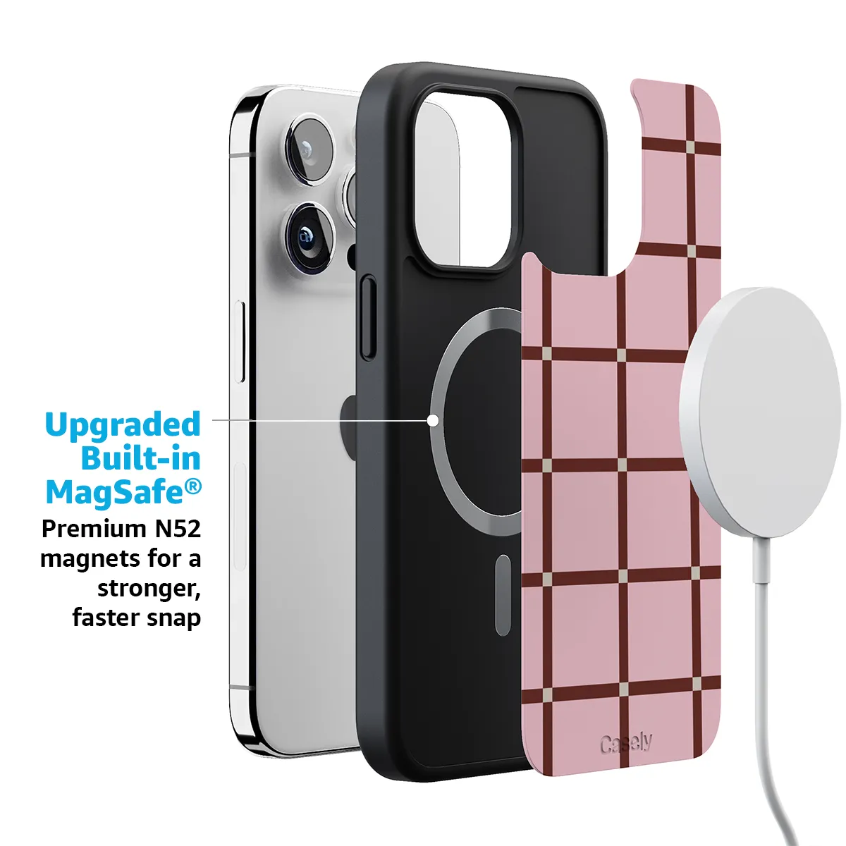 Uptown Gridlock | Pink Checkerboard Case