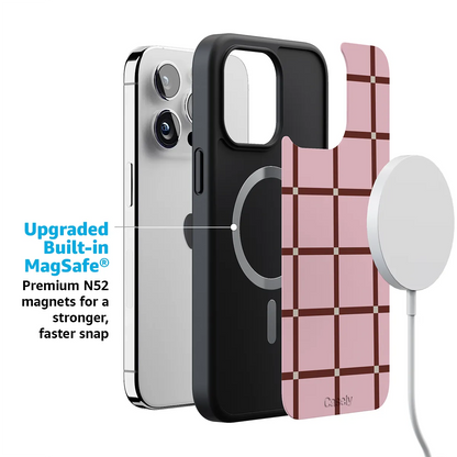 Uptown Gridlock | Pink Checkerboard Case