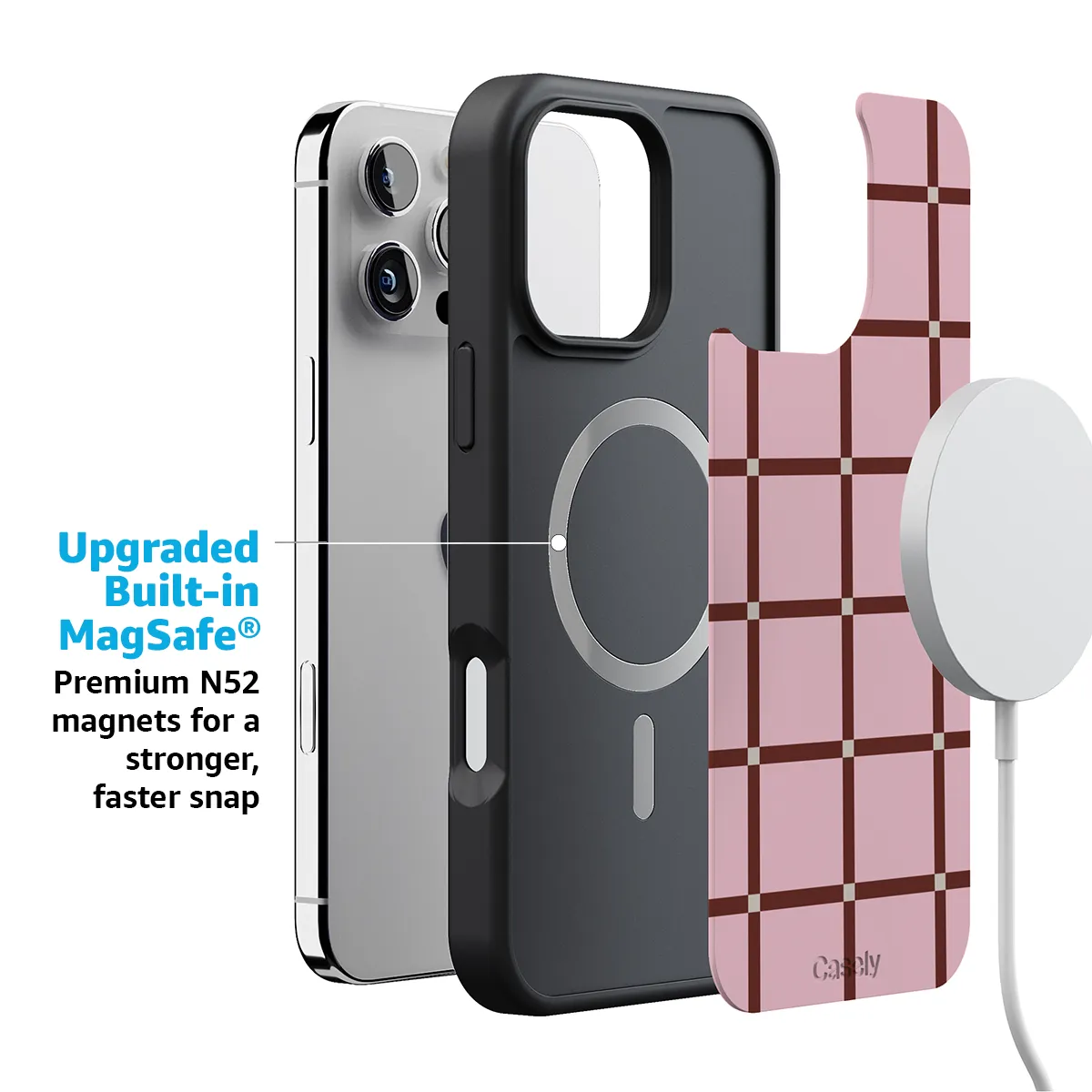 Uptown Gridlock | Pink Checkerboard Case