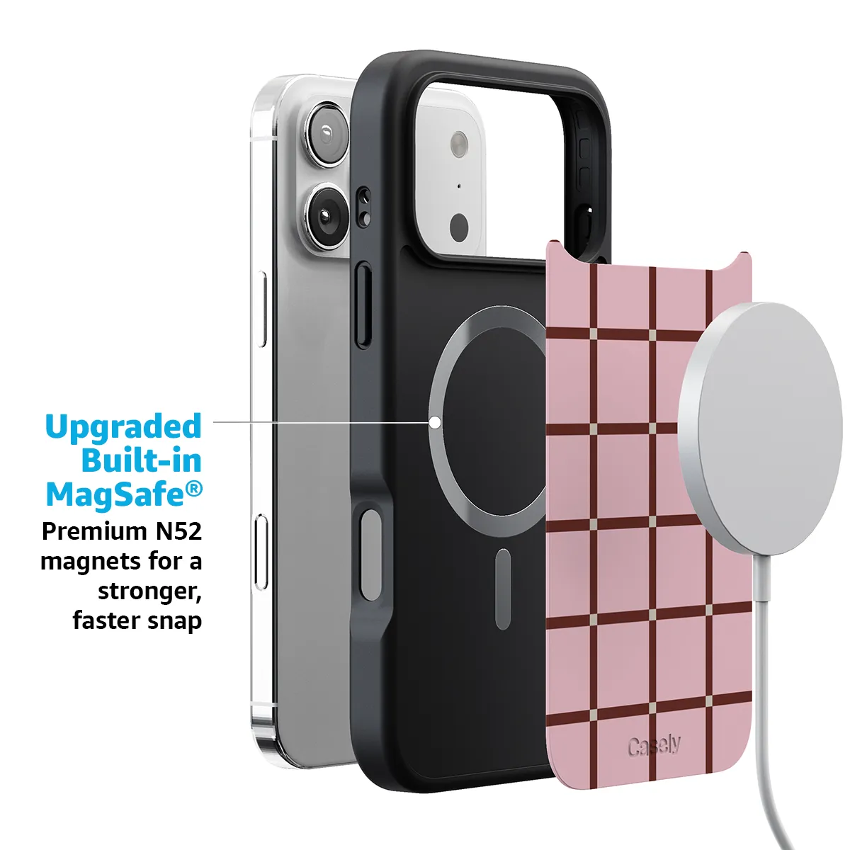 Uptown Gridlock | Pink Checkerboard Case