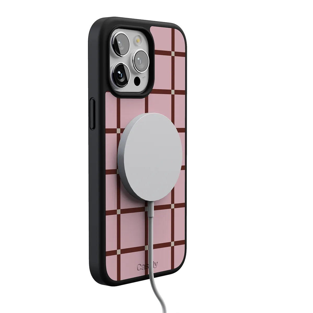 Uptown Gridlock | Pink Checkerboard Case