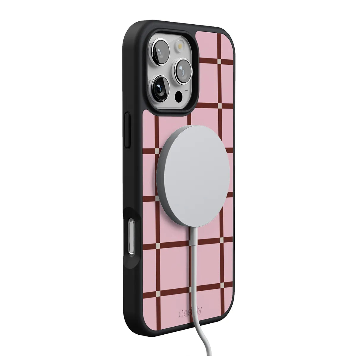 Uptown Gridlock | Pink Checkerboard Case