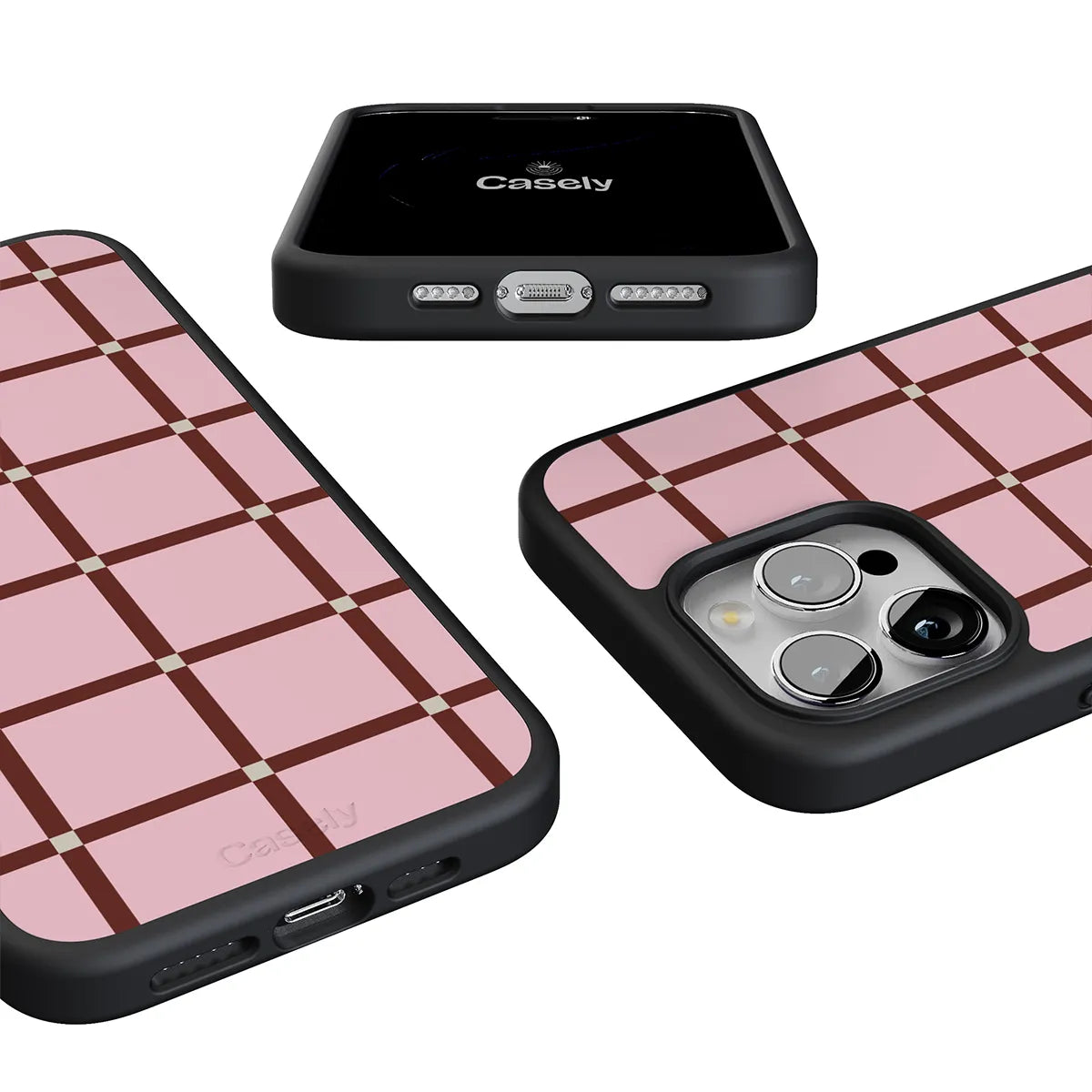 Uptown Gridlock | Pink Checkerboard Case