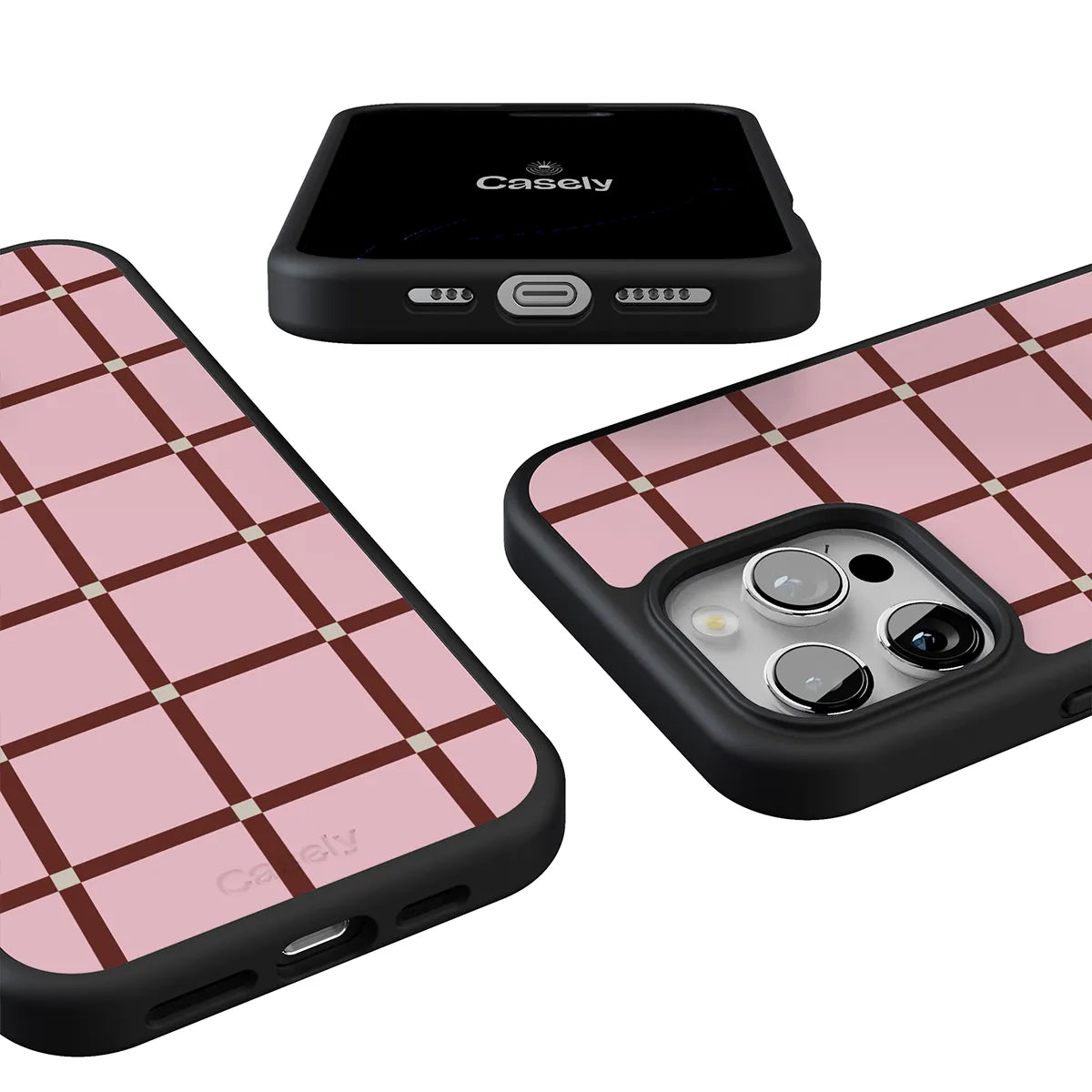 Uptown Gridlock | Pink Checkerboard Case