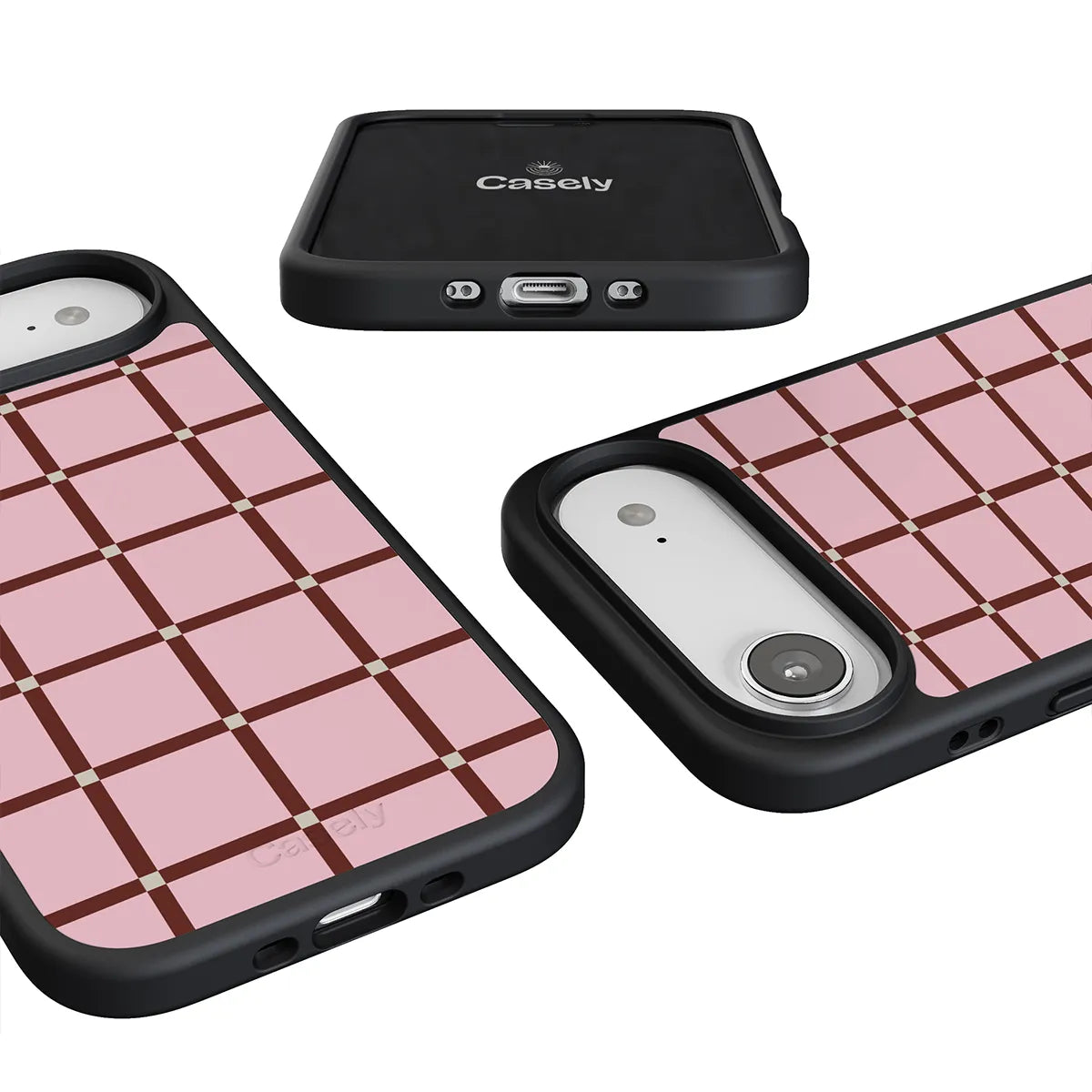 Uptown Gridlock | Pink Checkerboard Case