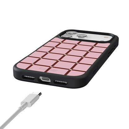 Uptown Gridlock | Pink Checkerboard Case