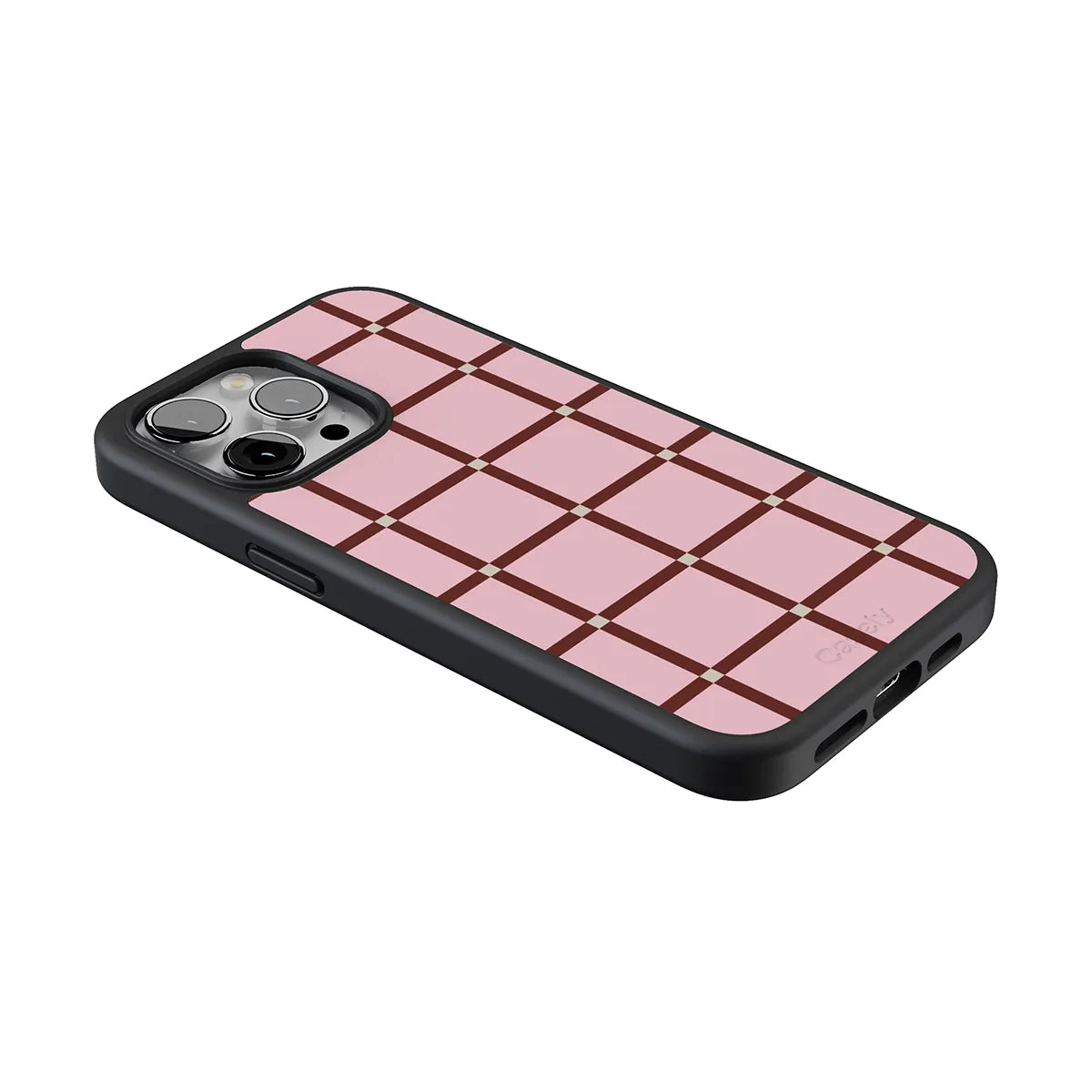 Uptown Gridlock | Pink Checkerboard Case