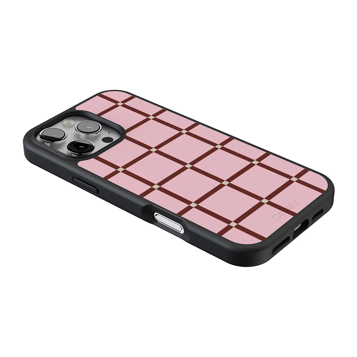 Uptown Gridlock | Pink Checkerboard Case
