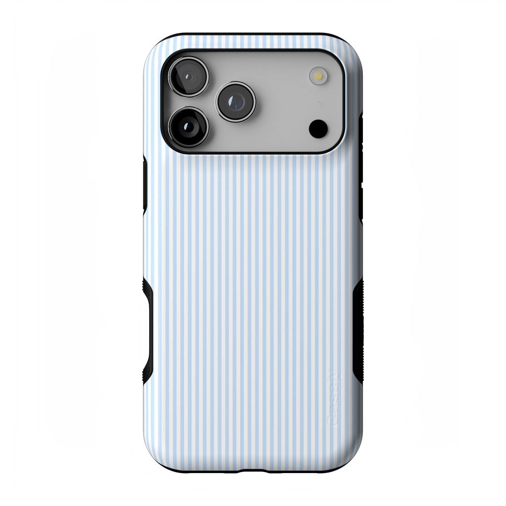 Stripes and the City | Light Blue Pinstripe Case