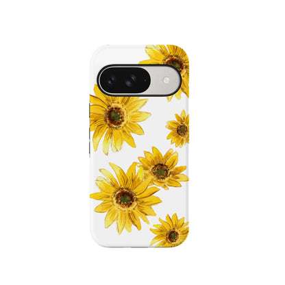 Golden Garden | Yellow Sunflower Floral Google Pixel Case
