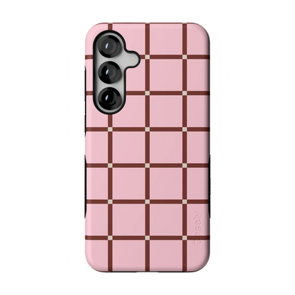 Uptown Gridlock | Pink Checkerboard Case