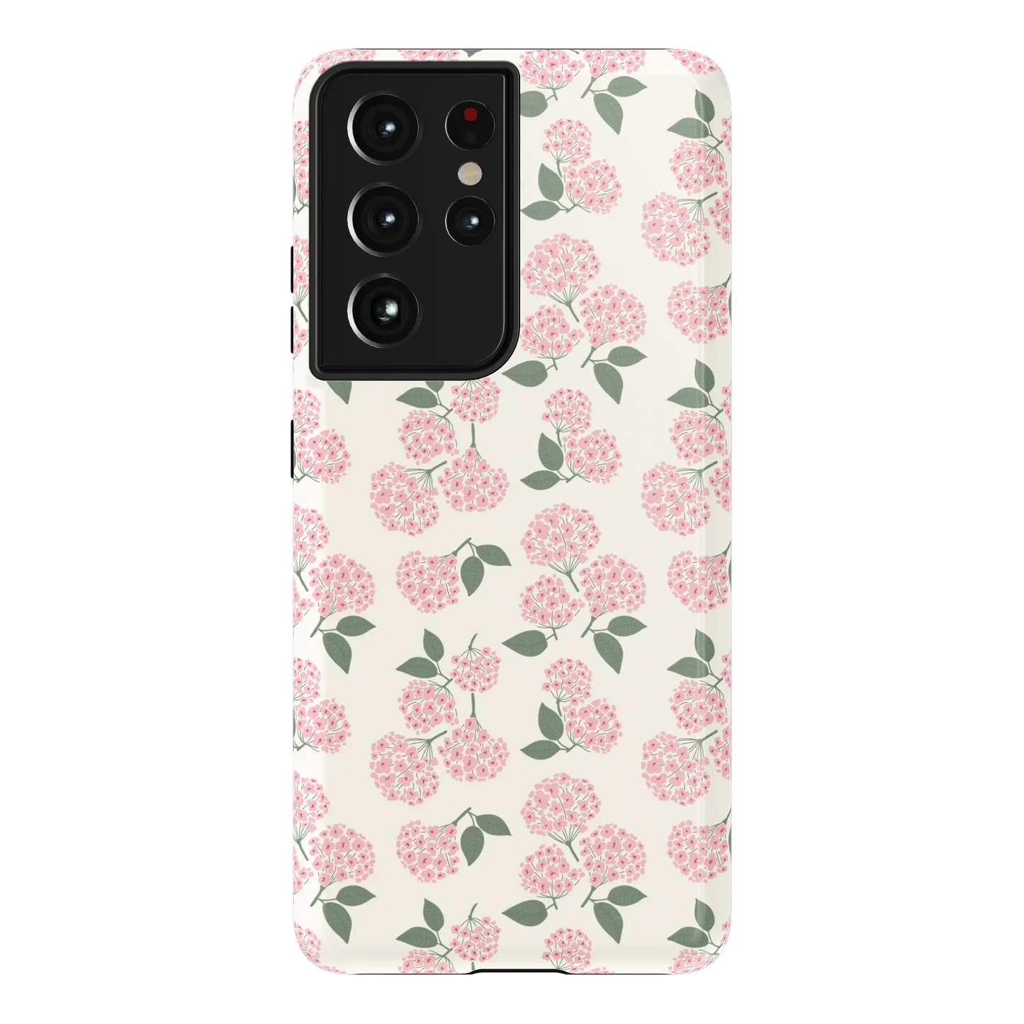 Nantucket Cottage | Pink Hydrangea Case - Galaxy S21 Ultra