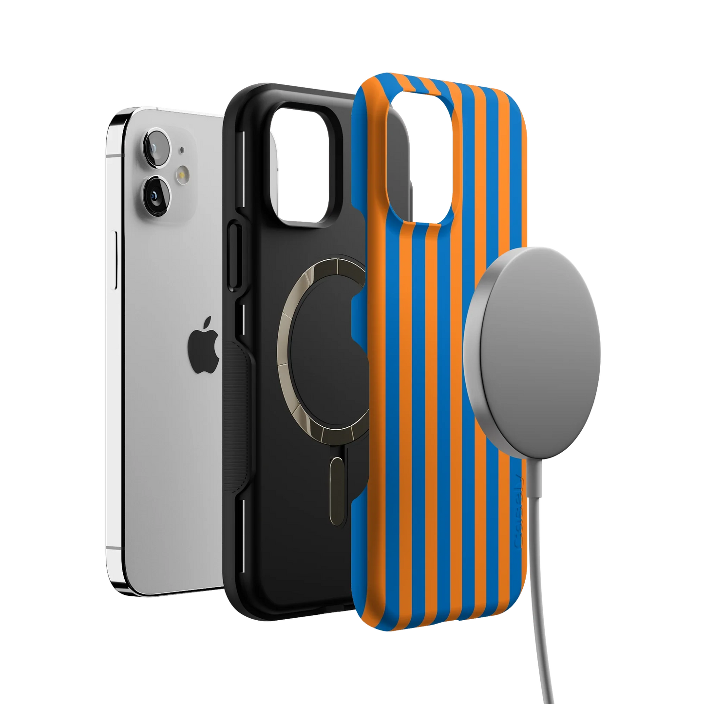 Go New York | Blue & Orange Stripes Case