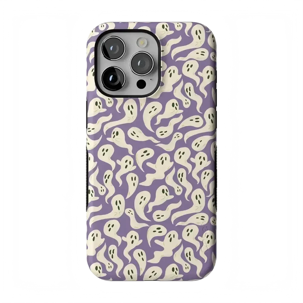 All Boo'd Up | Purple Ghost Case Phone Case get.casely Bold Flex + MagSafe® iPhone 15 Pro Max