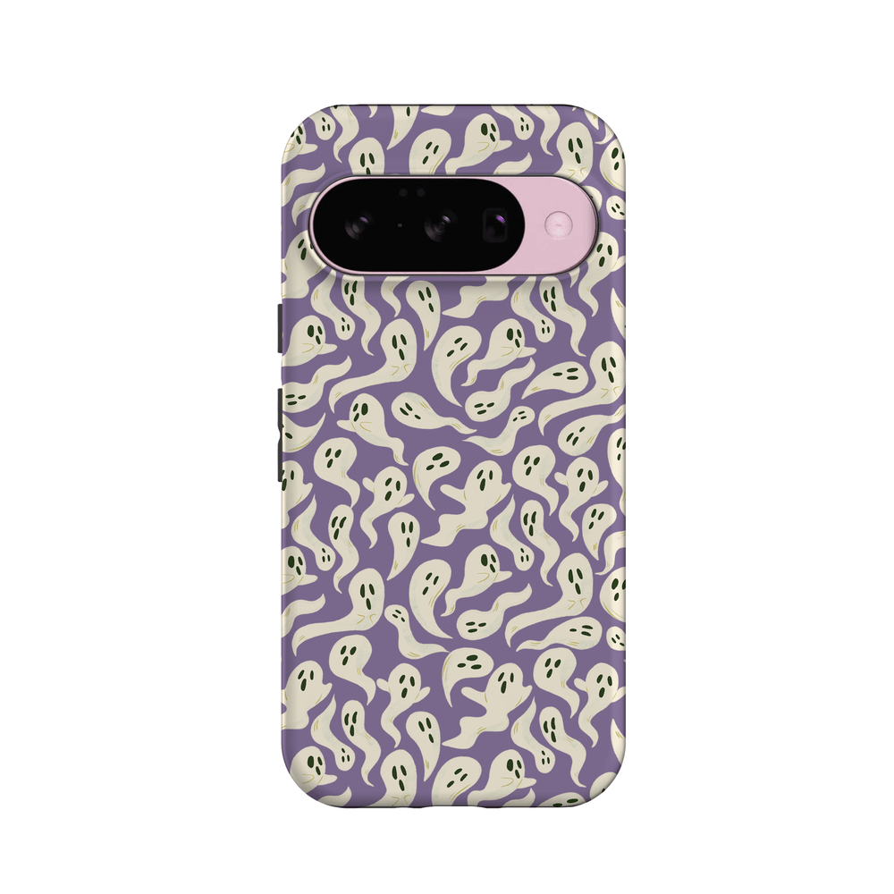All Boo'd Up | Purple Ghost Case Phone Case get.casely Essential + MagSafe® Google Pixel 10