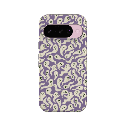 All Boo'd Up | Purple Ghost Case Phone Case get.casely Essential + MagSafe® Google Pixel 10