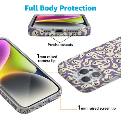 All Boo'd Up | Purple Ghost Case Phone Case get.casely
