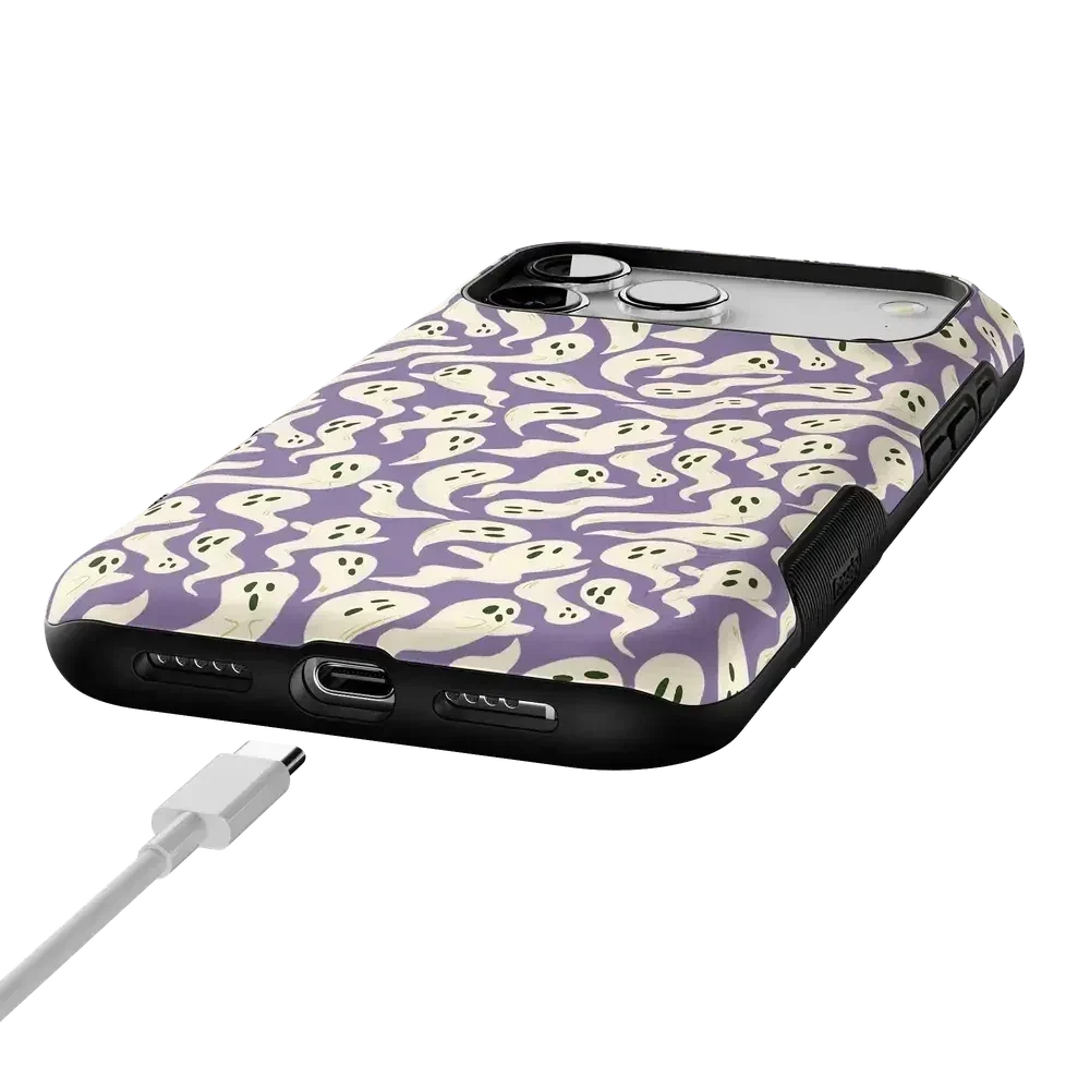 All Boo'd Up | Purple Ghost Case Phone Case get.casely