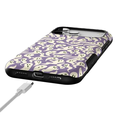 All Boo'd Up | Purple Ghost Case Phone Case get.casely