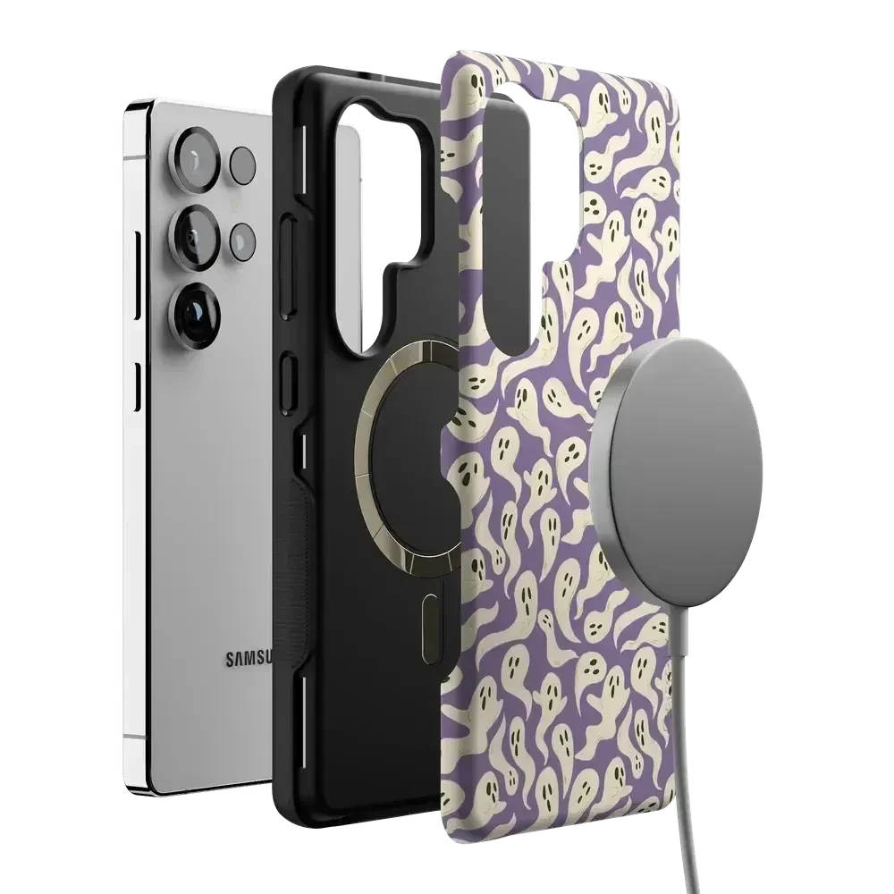 All Boo'd Up | Purple Ghost Case Phone Case get.casely