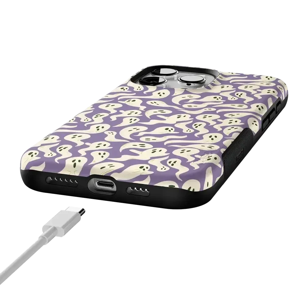 All Boo'd Up | Purple Ghost Case Phone Case get.casely
