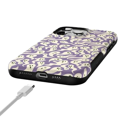 All Boo'd Up | Purple Ghost Case Phone Case get.casely