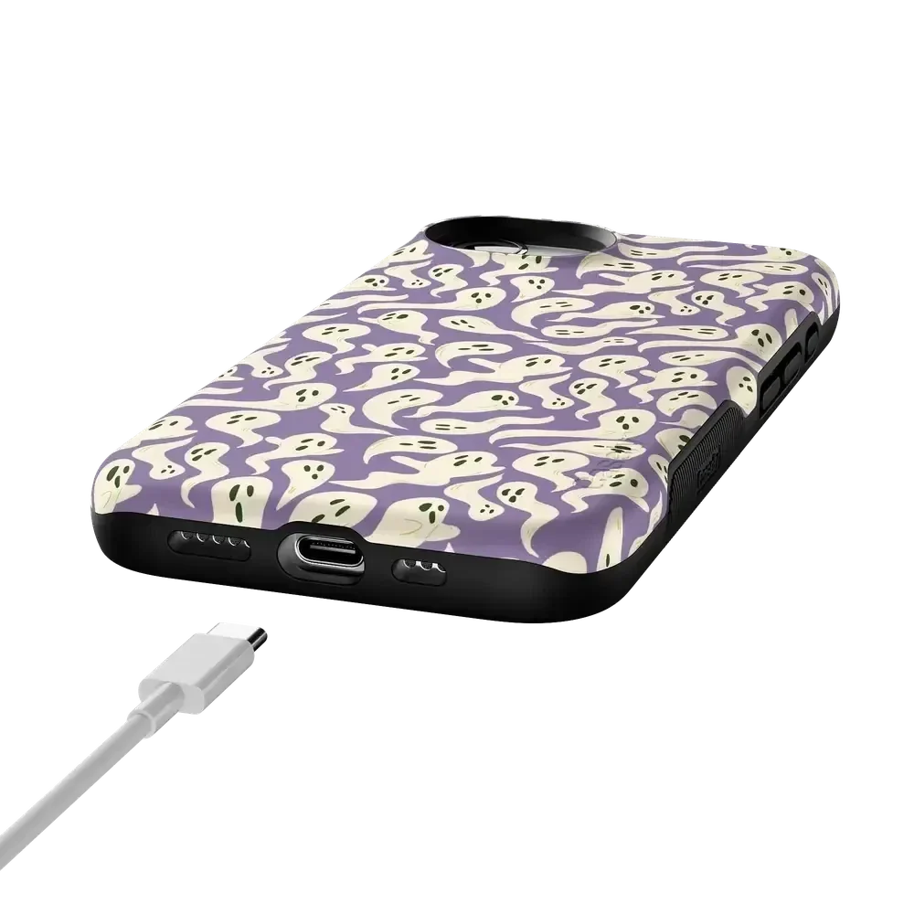 All Boo'd Up | Purple Ghost Case Phone Case get.casely