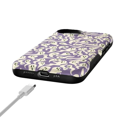 All Boo'd Up | Purple Ghost Case Phone Case get.casely