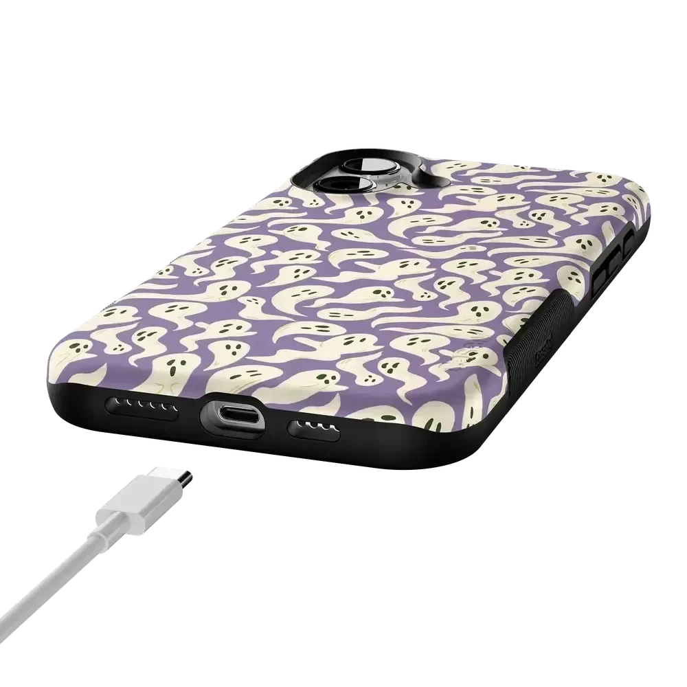 All Boo'd Up | Purple Ghost Case Phone Case get.casely