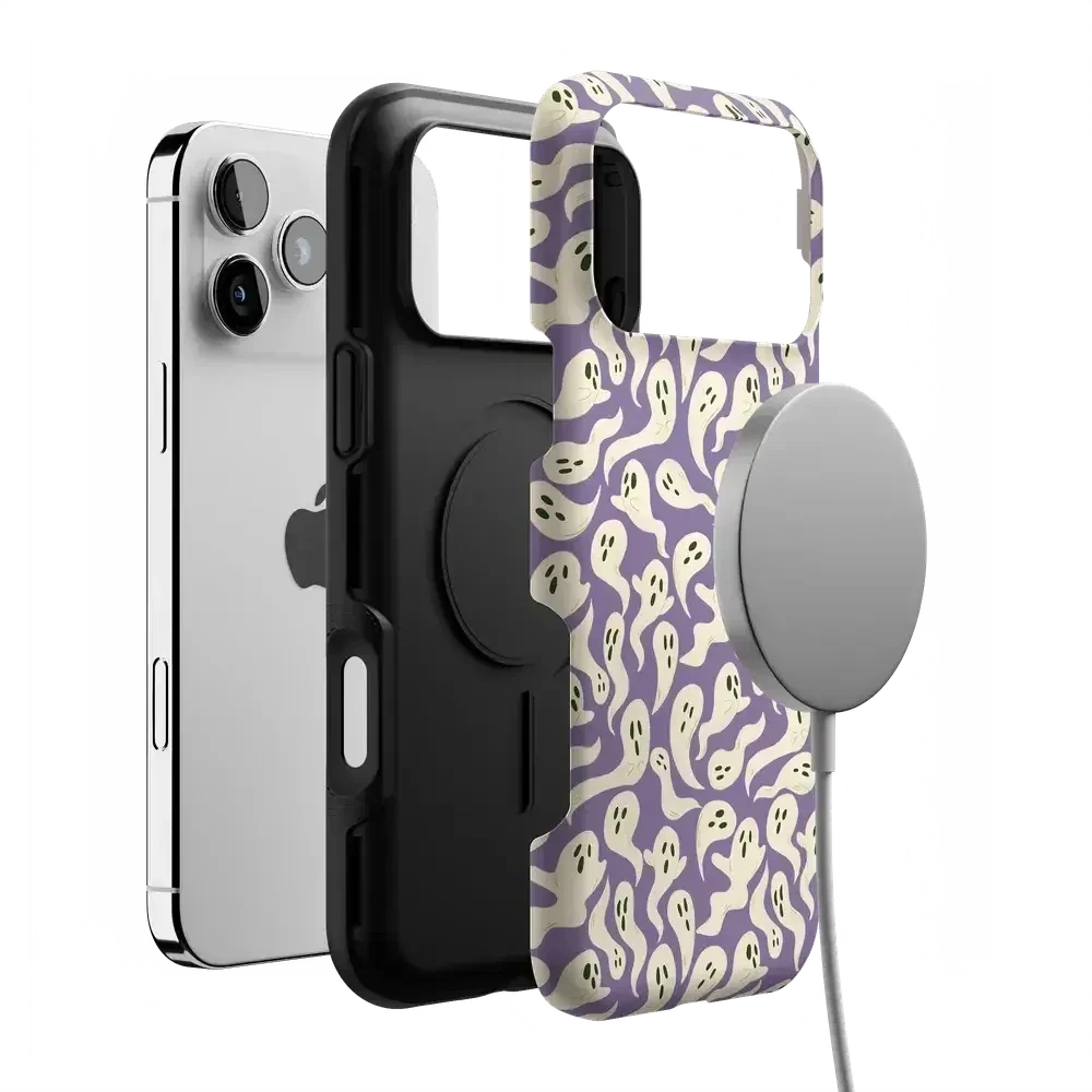 All Boo'd Up | Purple Ghost Case Phone Case get.casely