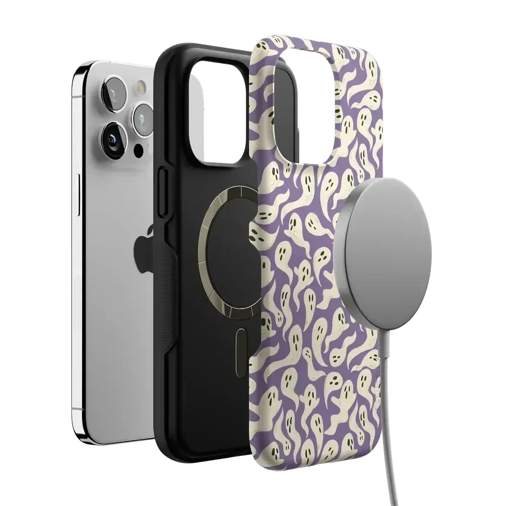 All Boo'd Up | Purple Ghost Case Phone Case get.casely