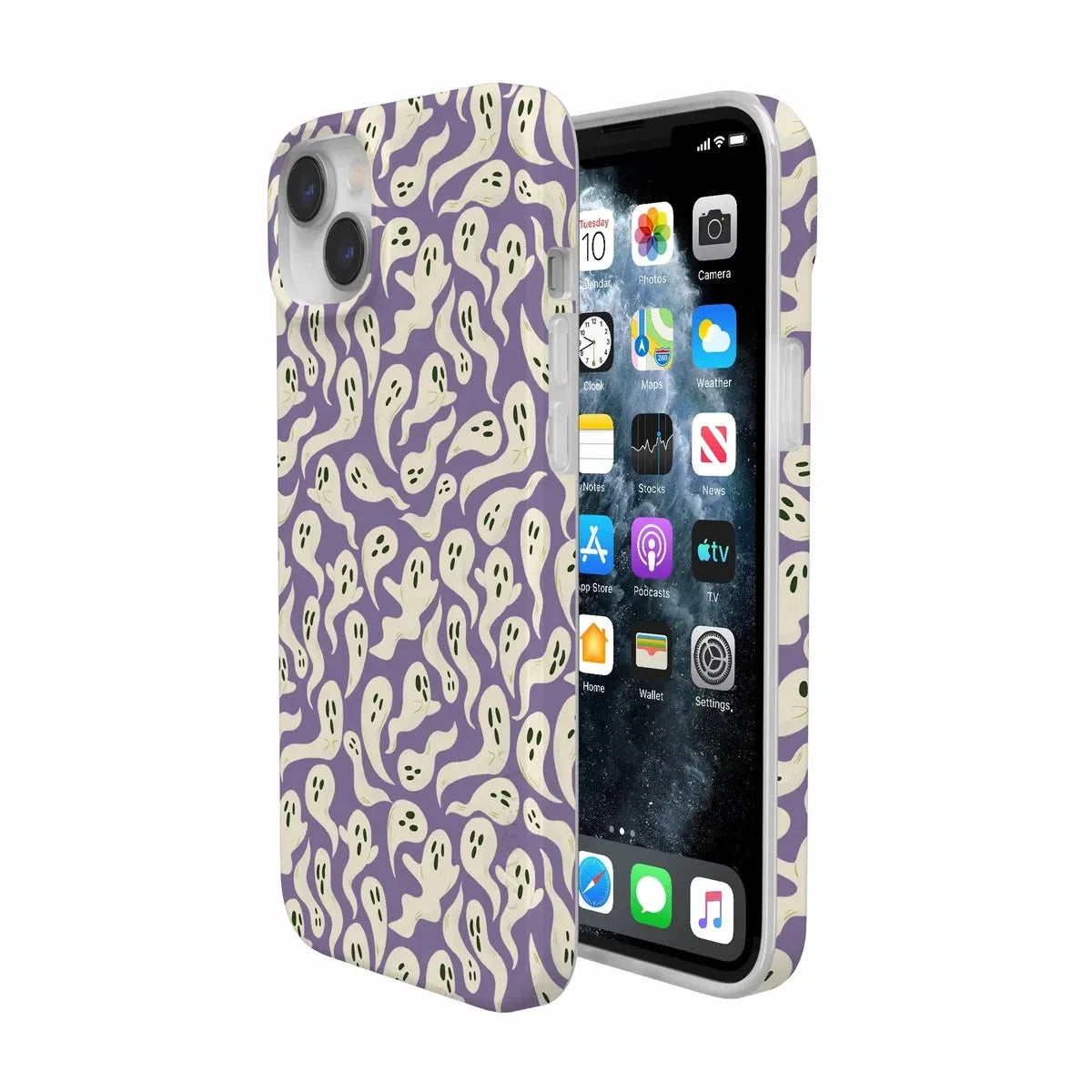 All Boo'd Up | Purple Ghost Case Phone Case get.casely