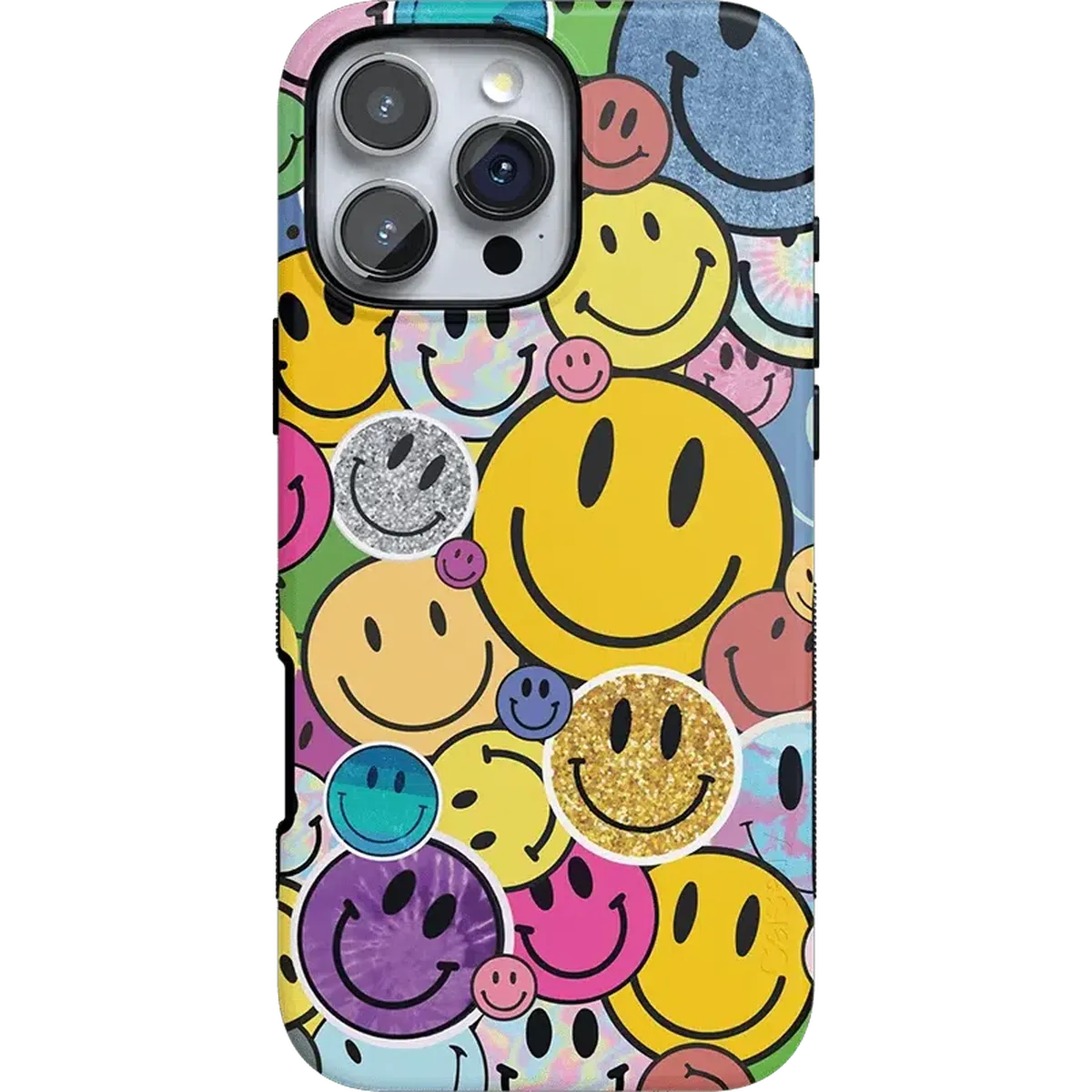 All Smiles | Smiley Face Sticker Case iPhone Case get.casely Bold + MagSafe® iPhone 16 Pro Max