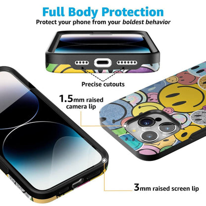 All Smiles | Smiley Face Sticker Case iPhone Case get.casely