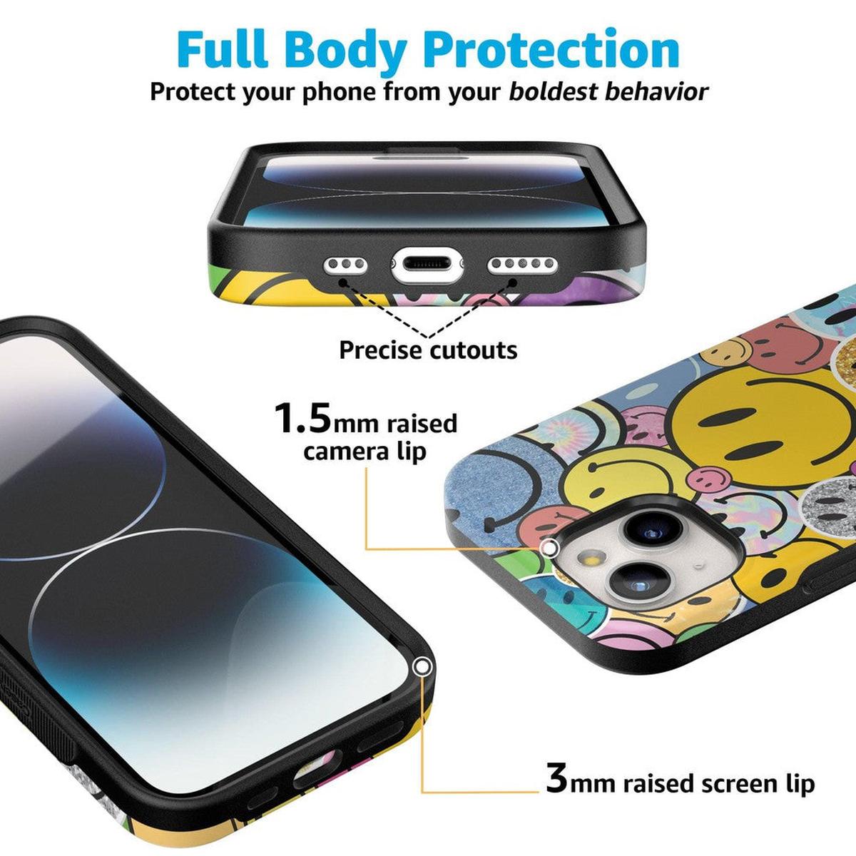 All Smiles | Smiley Face Sticker Case iPhone Case get.casely
