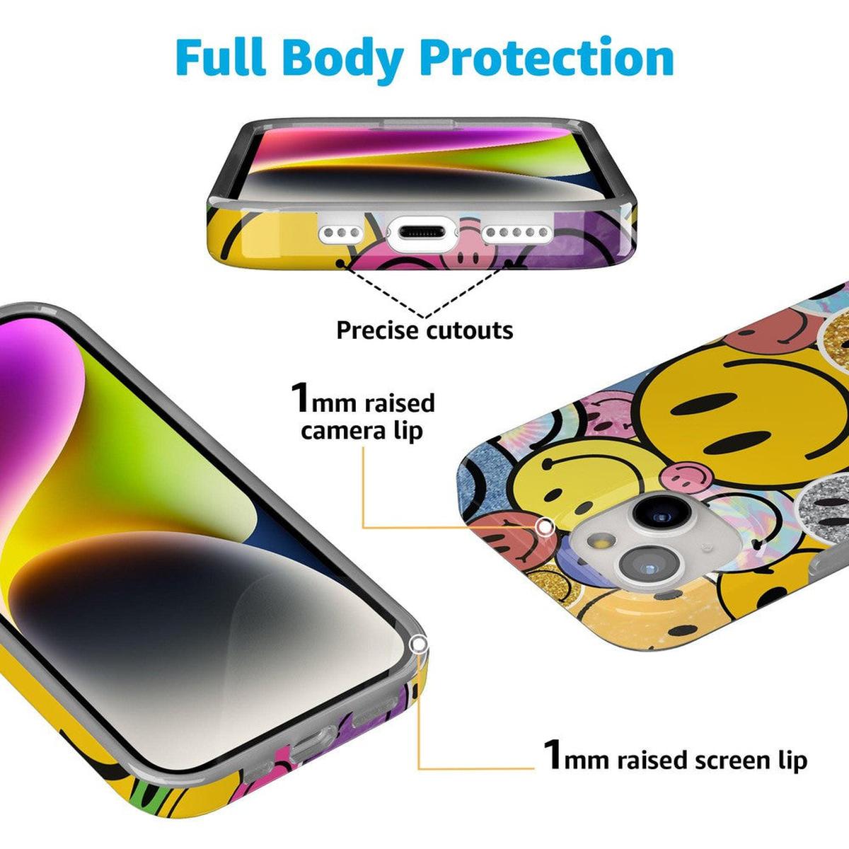 All Smiles | Smiley Face Sticker Case iPhone Case get.casely