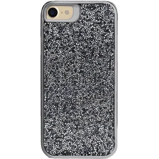 All That Glitter | Charcoal Silver Crystal Case iPhone Case get.casely Classic iPhone XR