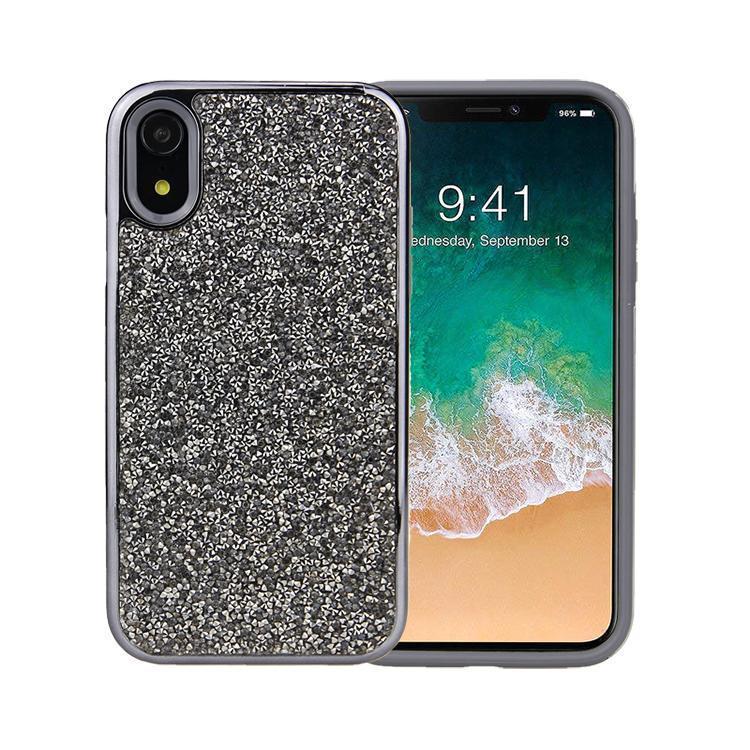 All That Glitter | Charcoal Silver Crystal Case iPhone Case get.casely