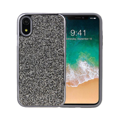 All That Glitter | Charcoal Silver Crystal Case iPhone Case get.casely