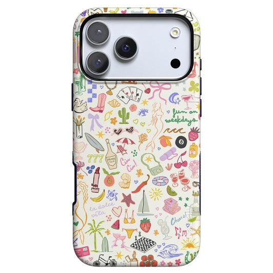 All the Fun Things | Fun on Weekdays Case iPhone Case get.casely Bold + MagSafe® iPhone 17 Pro Max