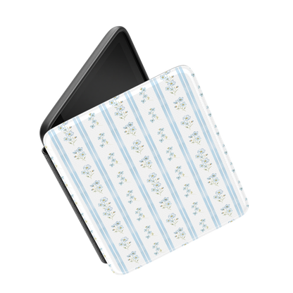 Cottage Stripe | Blue Floral Kindle Case