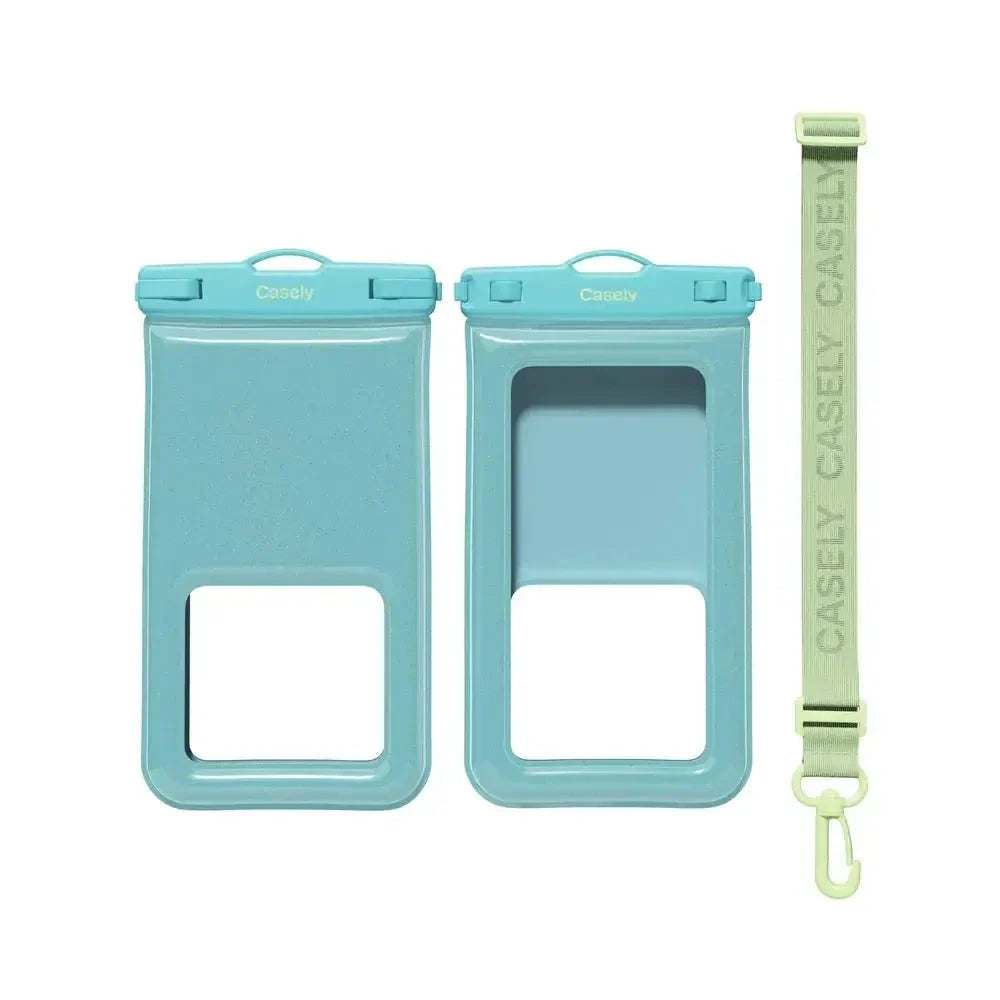 AquaBuddy | Aquamarine Ocean Blue Shimmer Waterproof Phone Pouch AquaBuddy get.casely